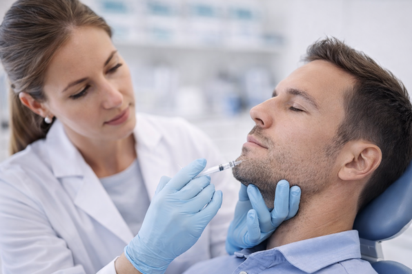 Botox Behandlung der Kaumuskulatur bei CMD in der Zahnarztpraxis Dres. Luhrenberg Wiesbaden