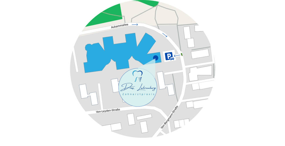 Anfahrtskizze Zahnarzt Luhrenberg Wiesbaden