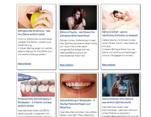 Blogvorschau – Tipps zur Zahngesundheit auf einen Blick