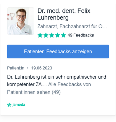 Jameda Patienten-Feedbacks - Zahnarzt Wiesbaden